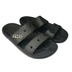 Crocs Classic Sandals Womens Size 9 Black Beach Outdoor